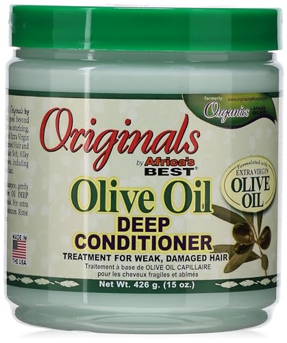 Africa'S Besten Organisch Olivenöl Extra Vergine Haarspülung Tief 440 Ml Tiegel