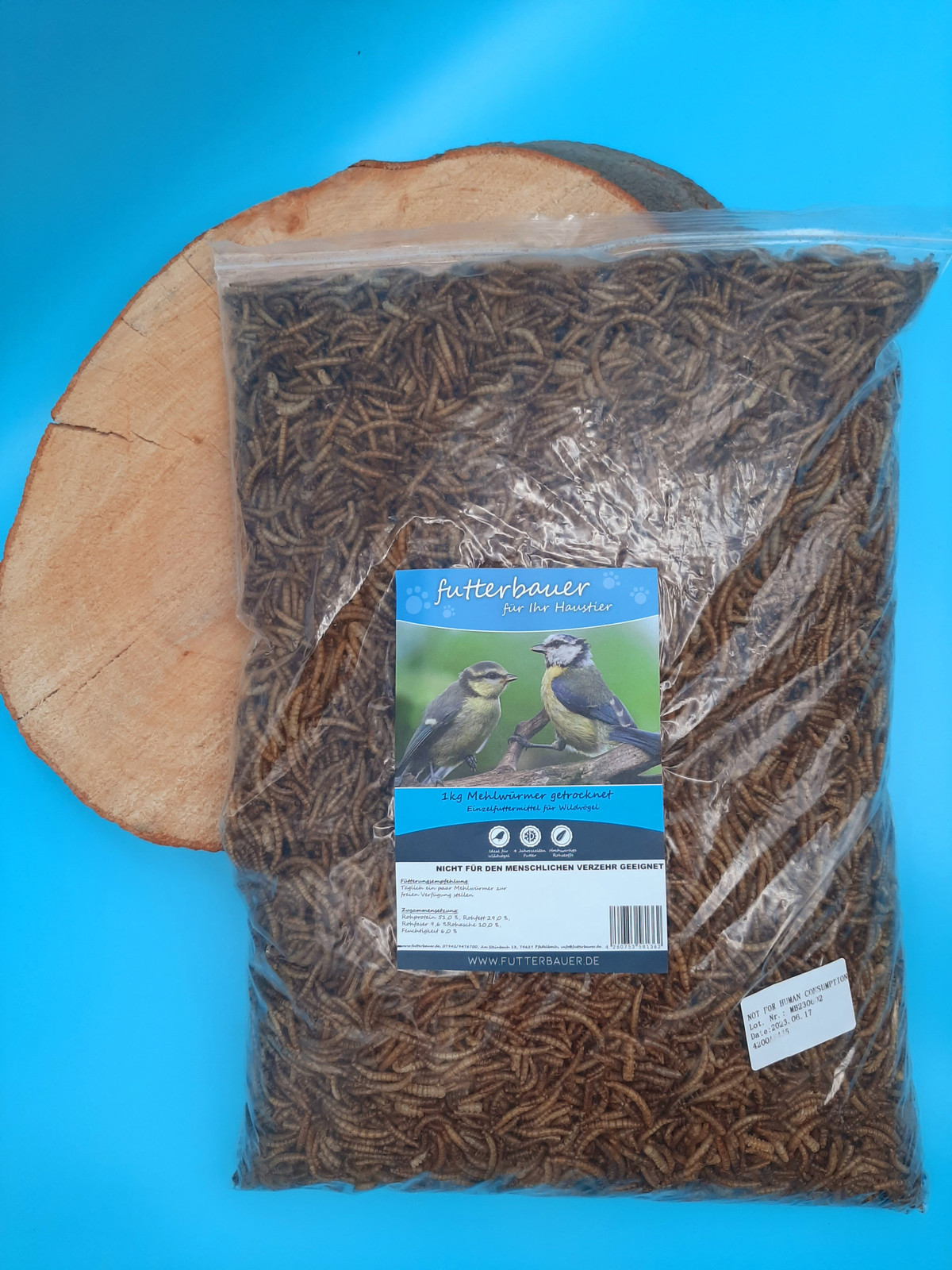 1 kg Futterbauer Mehlwürmer Vogelfutter Igelfutter Nagerfutter