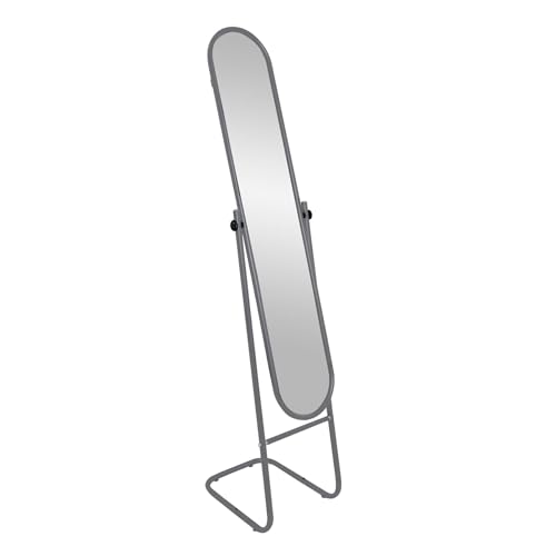 Harbour Housewares Ganzkörper-Standspiegel - Abgerundet - Silberfarben