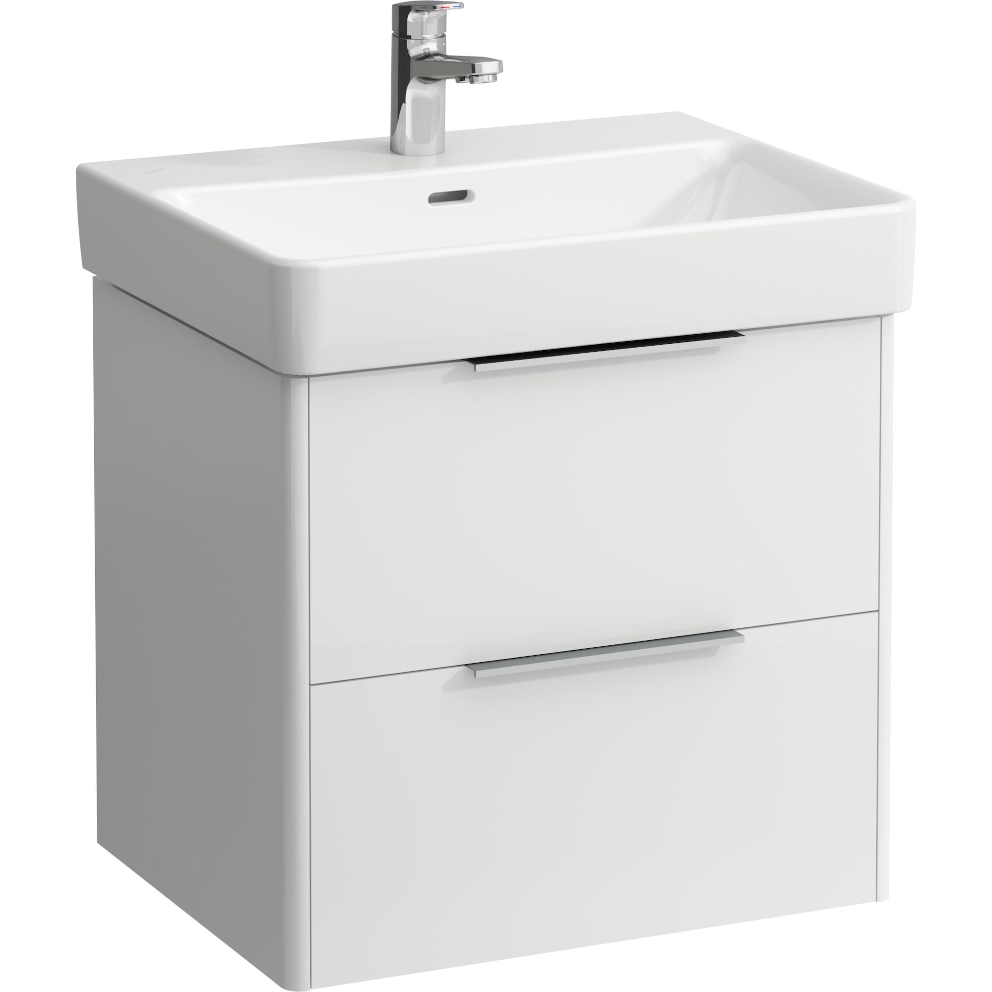 Laufen, Waschbeckenunterschrank, Base Waschtischunterschrank, 2 Schubladen, 570x440x530mm, für Waschtisch H810963, H402232110 (57 x 44 x 53 cm)