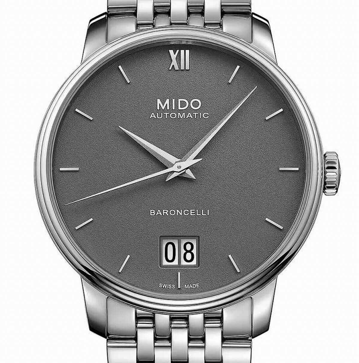 MIDO Baroncelli III BigDate 40 mm ETA Powermatic 80 Herrenuhr M027.426.11.088.00