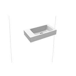 Kaldewei Puro Einbauwaschtisch 906906003001 ohne Überlauf, ohne Hahnloch, weiß Perl-Effekt, 55x30x1,0cm