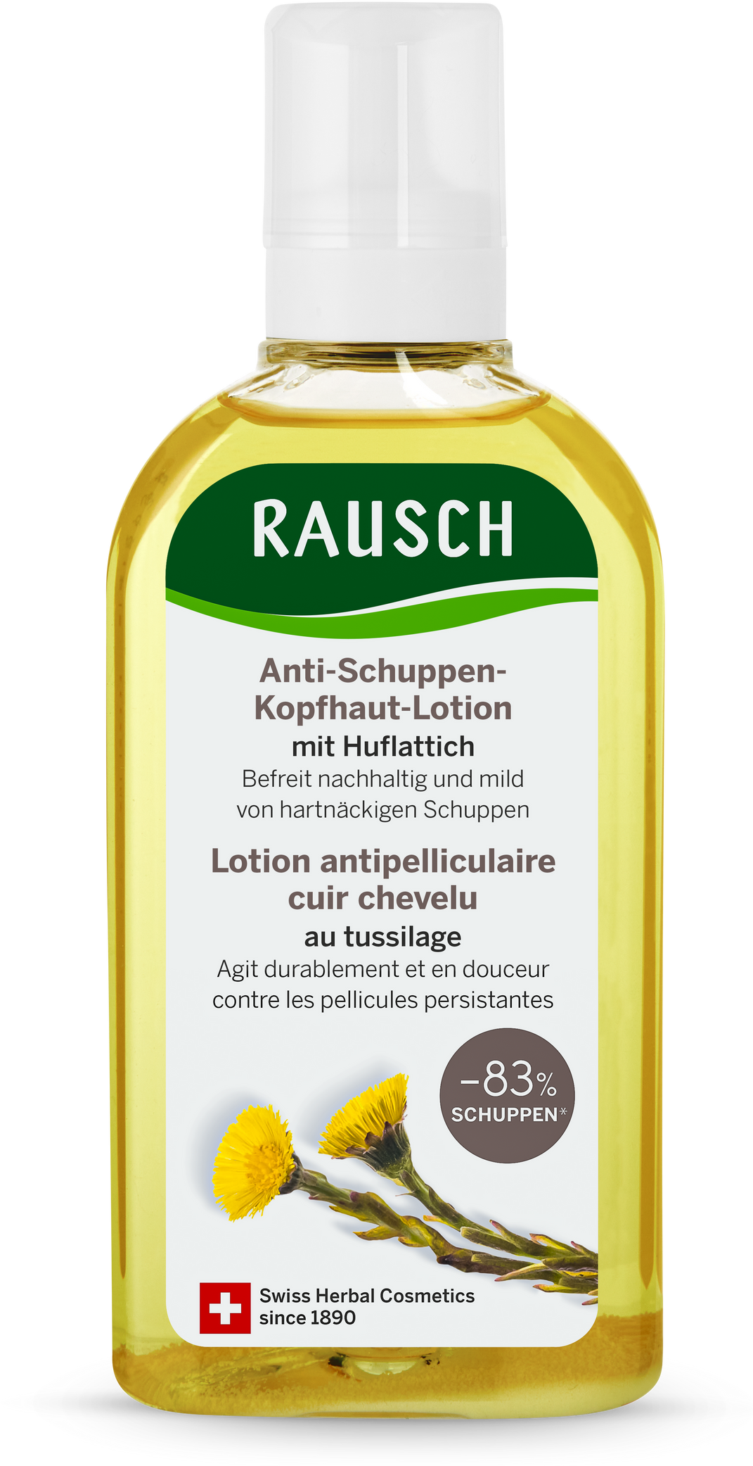 Rausch, Haaröl, Anti-Schuppen-Kopfhaut-Lotion mit Huflattich (200 ml)