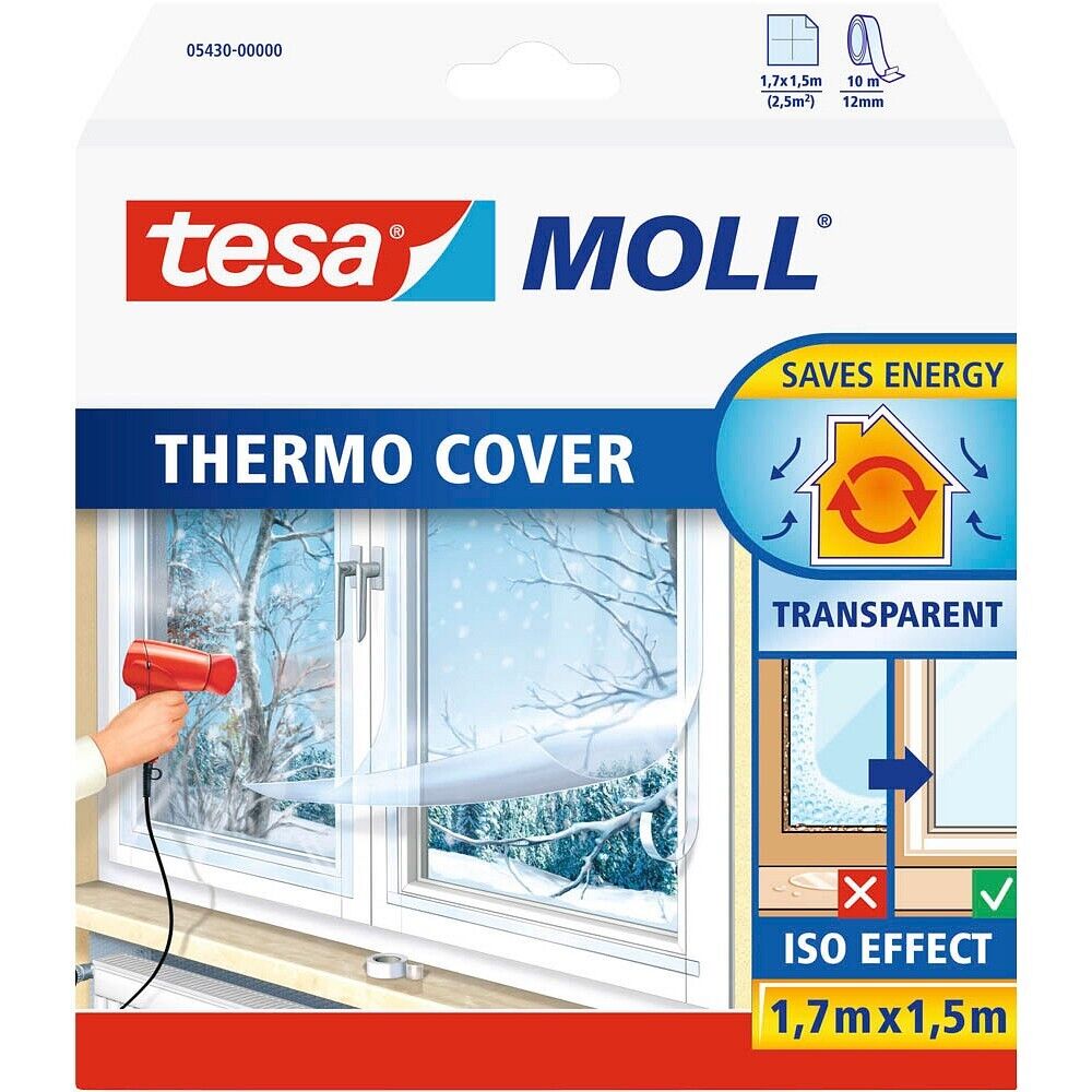 Tesa Tesamoll® Thermo Cover Fensterisolierfolie 1,7M X 1,5M Transparent