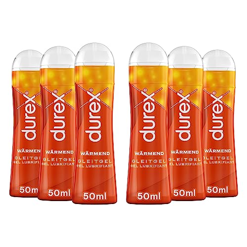 Durex Gleitgel Wasserbasiert Mit Wärmendem Effekt Durex Play Wärmend 6X 50Ml In Praktischer Dosierflasche