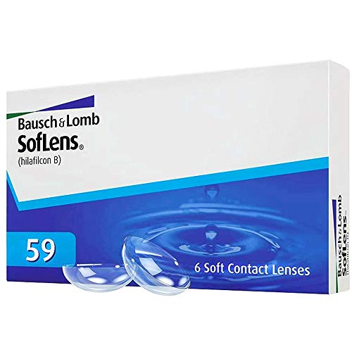 Bausch + Lomb Soflens 59 Monatslinsen, Sphärische Kontaktlinsen, Weich, 6 Stück Bc 8.6 Mm / Dia 14.2 / -1.5 Dioptrien