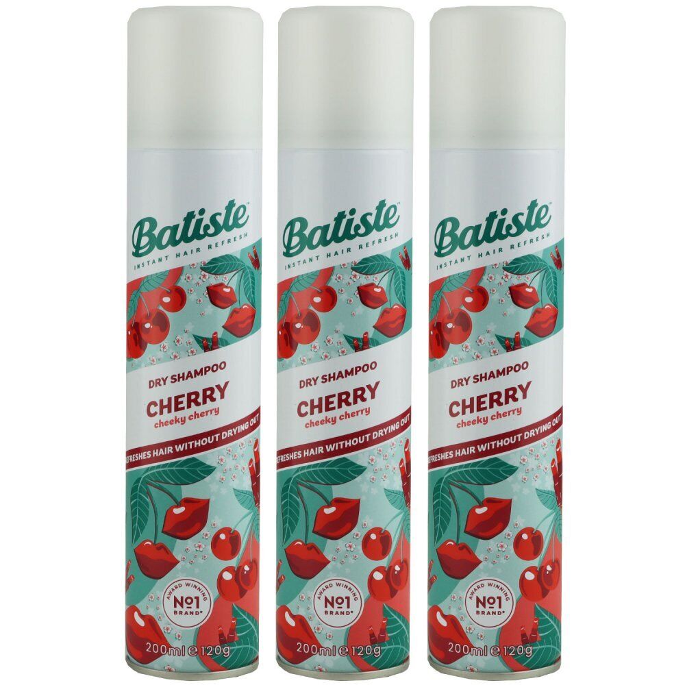 Batiste Cherry Cheeky Cherry 3 X 200 Ml Trockenshampoo Dry Shampoo Set Ovp Neu