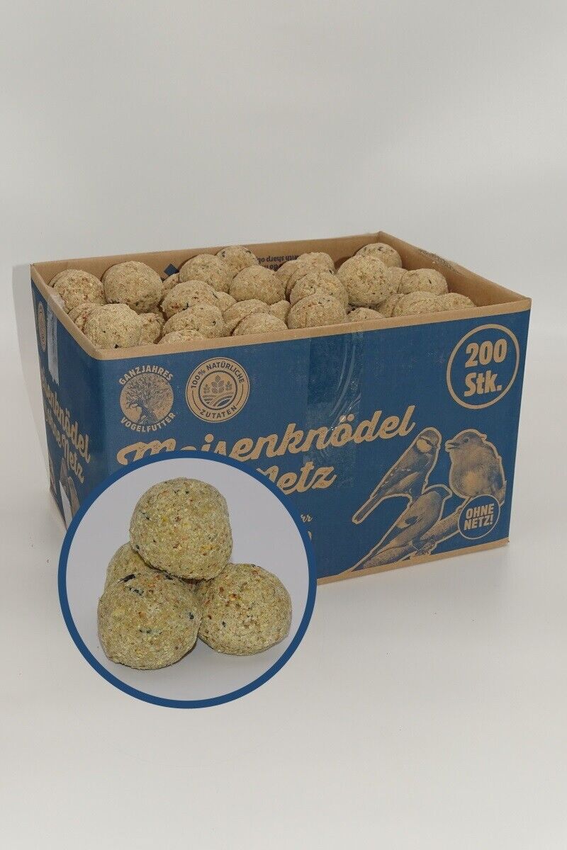 Ca. 200X90G Meisenknödel (18Kg) Ohne Netz Wildvogelfutter Ganzjahresvogelfutter