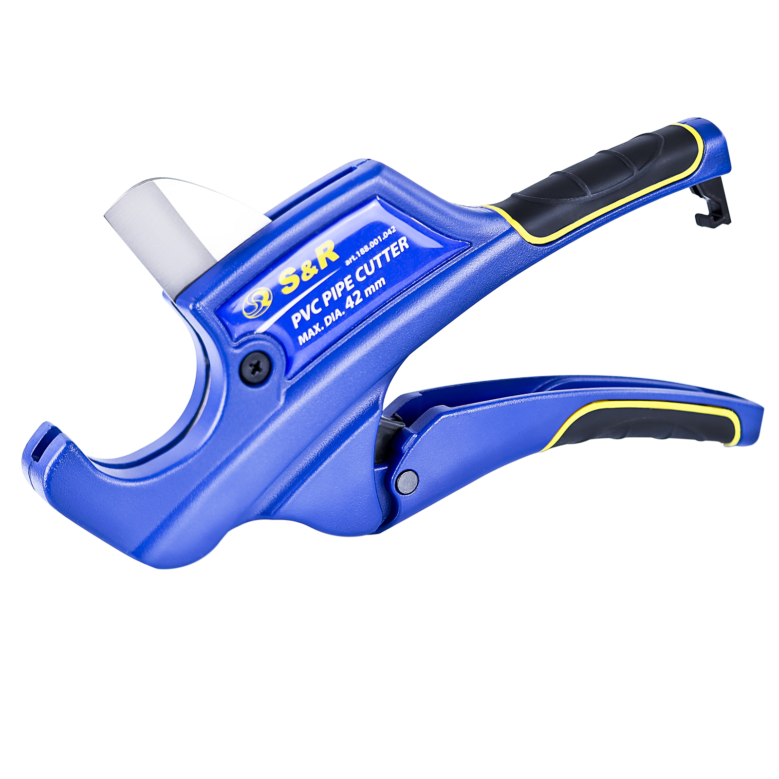S&R Rohrschneider/Rohrschere für PVC-Rohre bis 42mm (1 5/8"),1 Ersatzklinge