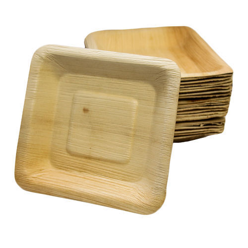 Palmblatt Teller 19x19 cm 100 Stück, 25 mm Tiefe,  Party, kompostierbar,