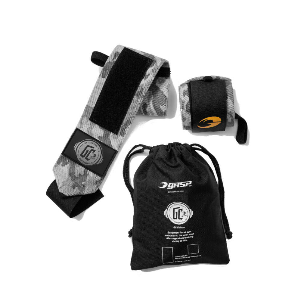 GASP World Off Wrist Wraps WhiteCamo Handgelenkbandage Powerlifting Bodybuilding