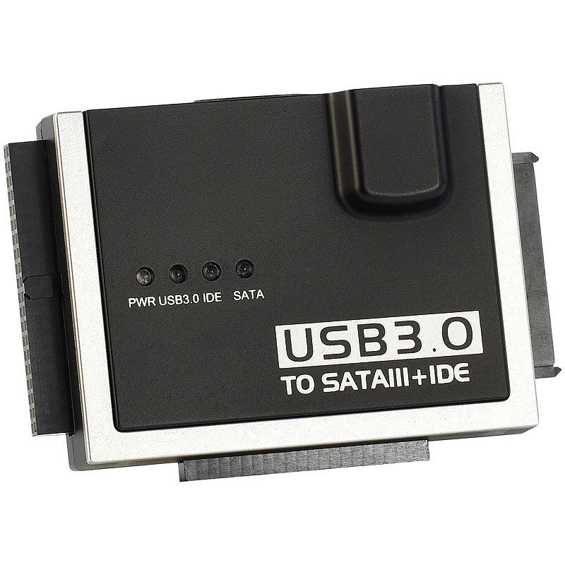 Xystec Universal-Festplatten-Adapter für IDE/SATA auf USB 3.0, inkl. Netzteil