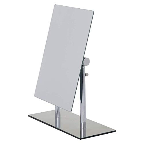 Wenko Kosmetik-Standspiegel Pinerolo - Klappbar, Stahl, 23 X 27-35 X 10 Cm, Chrom