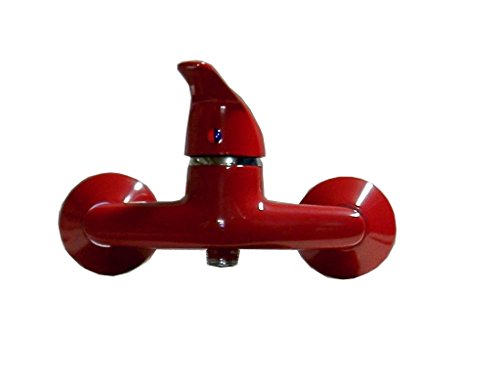 Einhebel Duscharmatur In Rot.
