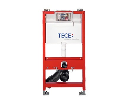Tece Profil Wc-Modul Mit Uni-Spülkasten (Bauhöhe 98 Cm; Pulverbeschichtet; Geräuscharmes Füllventil) 9300022