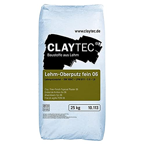 Claytec Lehmoberputz Fein 06 Sackware Trocken