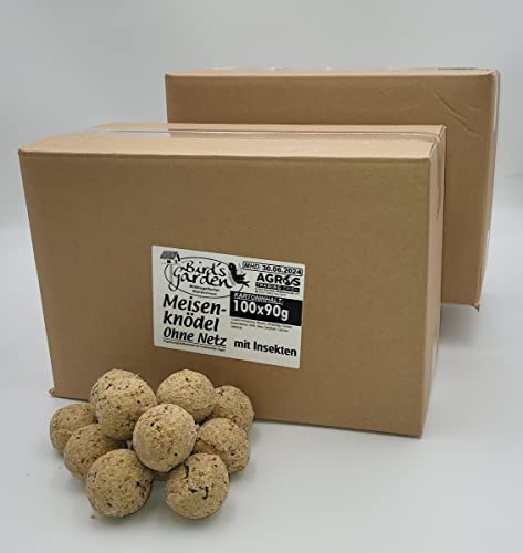 2X 100X 90G Meisenknödel Mit Insekten Ohne Netz Vogelfutter Wildvogelfutter