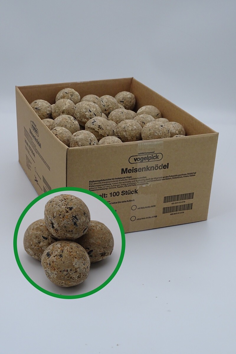 Futterbauer Meisenknödel ohne Netz ca. 100x90g  Vogelfutter Wildvogelfutter Ganz