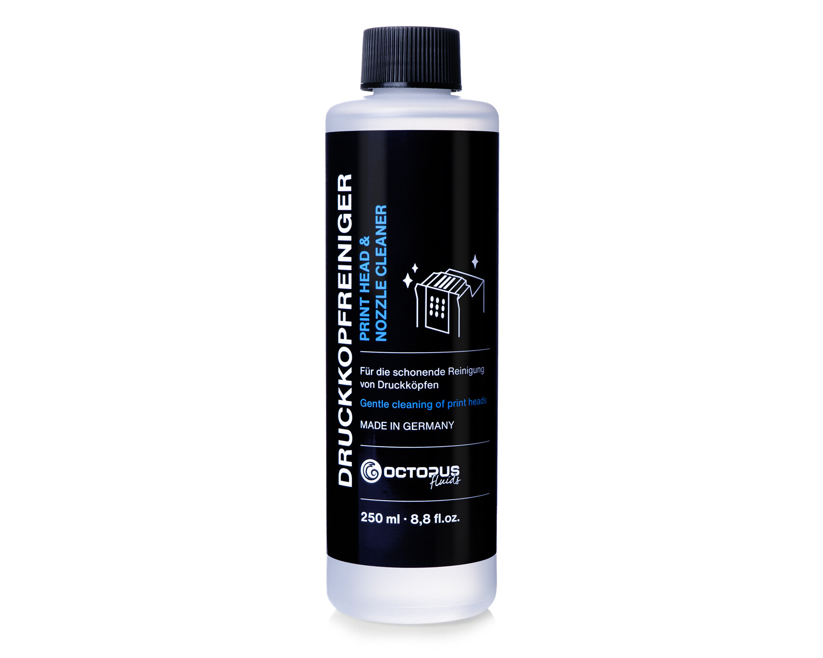 250 ml Düsenreiniger, Druckkopfreiniger passt f. HP Canon Epson Brother Lexmark