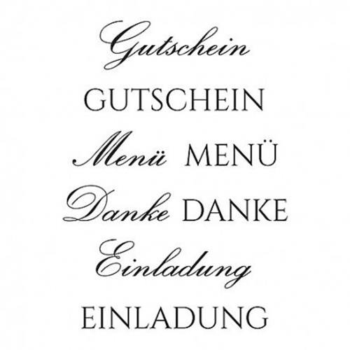 Stempel Clear, "Gutschein 2", A7