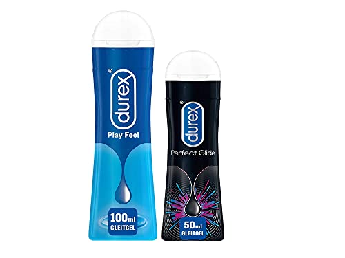 Durex Play Gleitgel-Set Mit Durex Play Feel 100Ml & Durex Play Perfect Glide 50Ml - Erlebnisgel 2Er Pack (150 Ml)