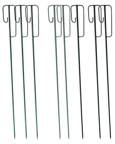Uvv 8 Stück Stahl Absperrleinenhalter Lackschäden Grün Ø12 X 1200 Mm Laterneneisen Uvv-Bügel Für Fangzäune, Absperrketten, Absperrband, Flattband Oder