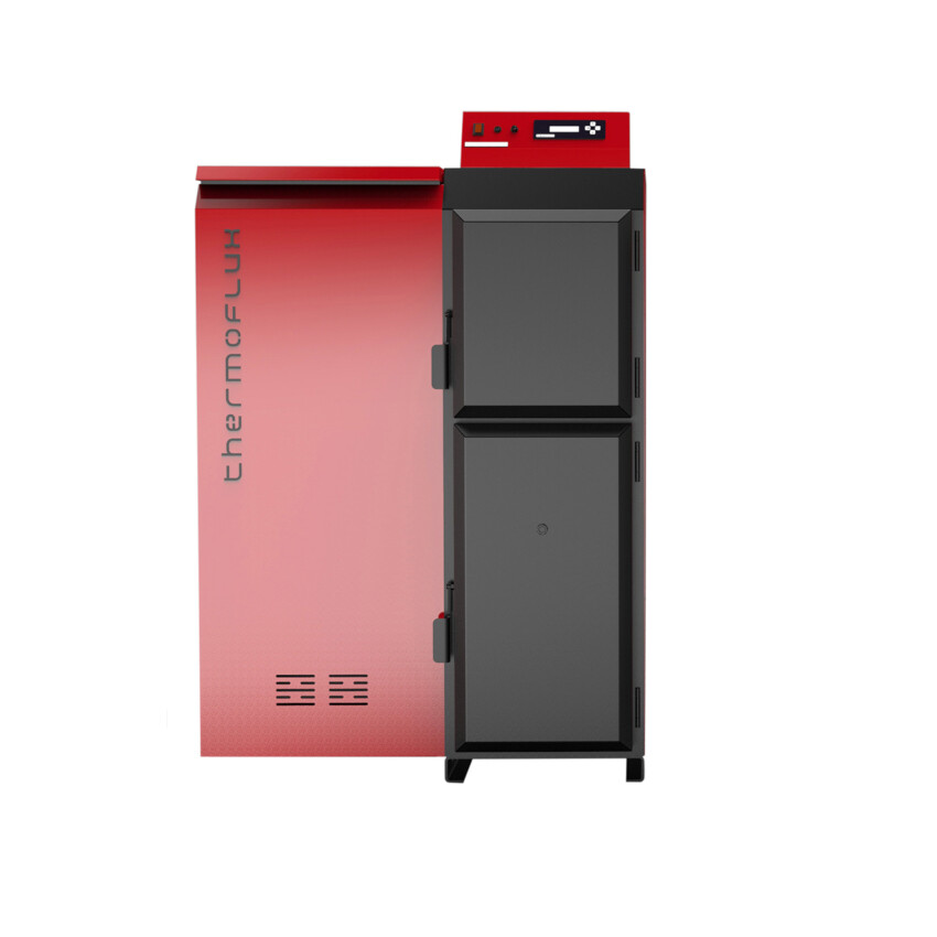 ThermoFlux Pelletkessel | Pelling 25 ECO | 25kW | 230kg Behälter links